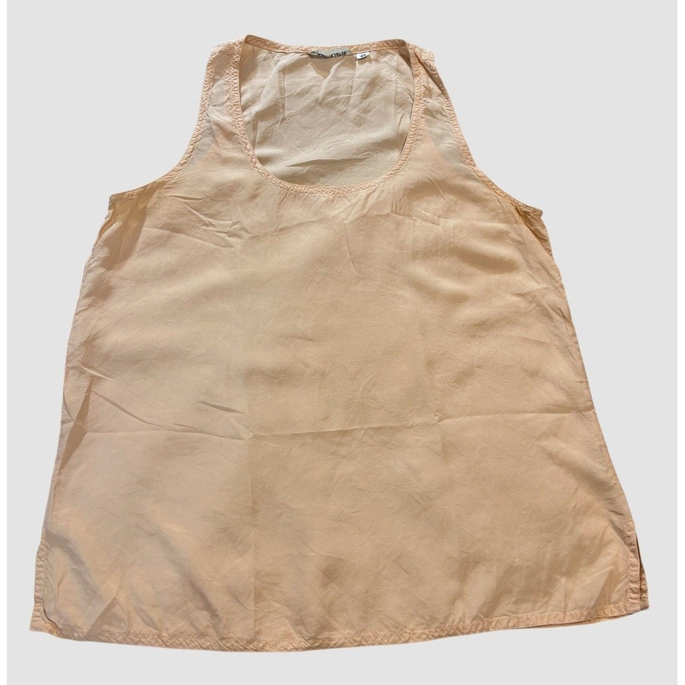 Vintage Alberto Aspesi Women's 42 Silk Sleeveless Top Made In Italy Old‎ Money